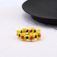 thumbnail image 3 of CIMAXIC Party 2pcs Hand Knitted Rings Plastic Beads Rings Adorable Hand Jewelry Party Favors Creative Gifts Assorted Color,0.79"X0.79"X0.12", 3 of 4