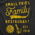 thumbnail image 2 of Toddler Small Fries Family Restaurant T Shirt Funny Diner Joke Tee for Kids, 2 of 8