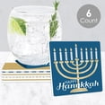 thumbnail image 2 of Big Dot of Happiness Happy Hanukkah - Funny Chanukah Holiday Party Decorations - Drink Coasters - Set of 6, 2 of 8