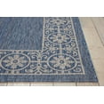 thumbnail image 4 of Nourison Garden Party Indoor/Outdoor Transitional Bordered Denim 3'6" x 5'6" Area Rug, (4' x 6'), 4 of 7