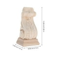 thumbnail image 2 of OUNONA 3pcs European Style Corbel Wooden Corbel Decorative Wood Corbel Carved Corbel Decoration, 2 of 8