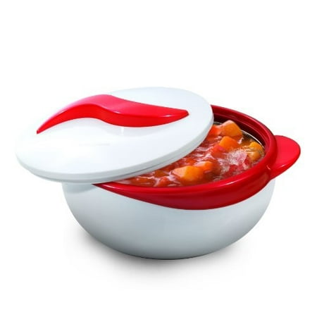 Pinnacle RED Serving Salad/ Soup Dish Bowl - Thermal Insulated Bowl with Lid -Great Bowl for Holiday, Dinner and Party 2.6 (Best Holiday Vegetable Dishes)