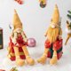thumbnail image 1 of SUSUchens Muñeco de patas largas navideño, adorno festivo de tela, muñeco de pareja de hombrecitos de jengibre para una cálida decoración navideña para mujeres, 1 of 8