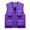 (Casual 121)Purple, variant on Mens Vest Solid Color Sleeveless Jacket Big & Tall Fashion Winter Thin Sports Multi-Bag Casual-Drying Loose Mountaineering Tooling Outdoor Top Plus Size