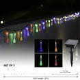 thumbnail image 3 of Alpine Corporation 228" 19' Long Solar Powered Multi-Color Dual Function Teardrop String Lights (Set of 2), 3 of 13