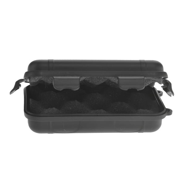 Soimiss Waterproof Storage Box Black Hard Plastic Floatable Airtight Outdoor Container