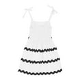thumbnail image 4 of eczipvz Girl's Easter Dress Summer Dresses Smocked Flutter Sleeve A-Line Sundresses Swing Mini Casual Party Dresses Size 3-14 Years White,9-10 Years, 4 of 4