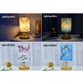 thumbnail image 2 of 1pack-Small Table Lamp For Bedroom - Bedside Lamp For Bedside Table, Simple Solid Wood Bedside Table Lamp With Square Fabric Lampshade, Table Lamp For Children's Room, Living Room And Office, 2 of 4