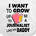thumbnail image 4 of Inktastic I Want to Grow Up to Be a Journalist Like My Daddy Boys or Girls Baby Bib, 4 of 4