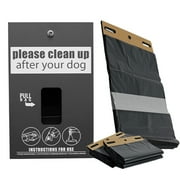 Standard Starter Dog Waste Station / ONEpul Header Bag System (Matte Black)
