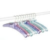 Set Of 10 Satin Hangers: Pastel