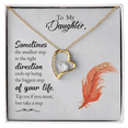 thumbnail image 4 of To My Daughter Take a Step Forever Necklace w Message Card, 4 of 20