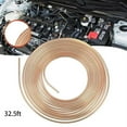 thumbnail image 1 of 32.8 Ft Brake Pipe Copper-Plated Steel Pipe 3/16 Inch Car Replacement Brake Pipe Kit Car Brake Hose, 1 of 8