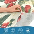thumbnail image 3 of Yayeee Kitchen Curtains Tier Pair Light Filtering 27"x36" Rod Pocket Short Cafe Window Panel, Small Strawberry Pattern, 3 of 7