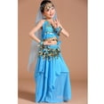 thumbnail image 1 of niñas traje de danza del vientre moneda borla Halter Top cadera bufanda /M/ Hugo Traje de la danza del vientre, 1 of 10