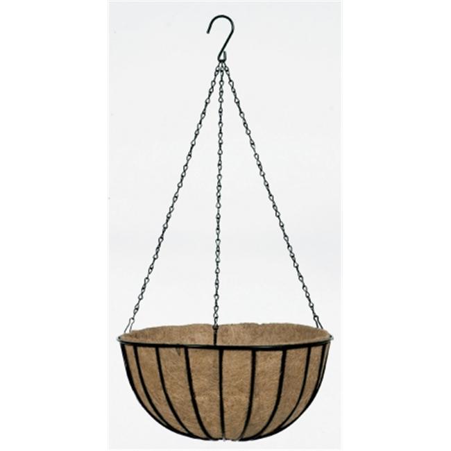 Gardman Usa 12in. Black Traditional Hanging Basket &amp; Liner R407