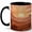 Black, variant on Desert Sunrise Coffee Mug, Boho Southwest Cactus Mountain Landscape Design, 11 oz Ceramic Cup