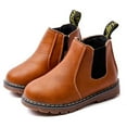 thumbnail image 3 of Toddler Kids Girls Zipper Round Toe Chunky Chelsea Ankle Boots Low Heel Slip On Dress Booties Winter Shoes, 3 of 12