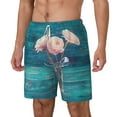 thumbnail image 2 of Balery Flowers in Glass Vase Mens Swim Trunks Swim Shorts for Men Quick Dry Inseam Beach Shorts with Compression Liner Pocket-XX-Large, 2 of 9