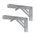 thumbnail image 4 of 2 soportes de estante plegables, soporte de ángulo plegable triangular, soporte de bricolaje para Blanco 12 pulgadas, 4 of 8