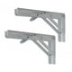 thumbnail image 4 of 2 soportes de estante plegables para ahorrar espacio, de metal. Blanco 12 pulgadas, 4 of 8