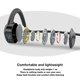 Wireless Bone Conduction Headphones Bluetooth 5.0 Open Ear Sports Headset with Mic Sweatproof for Running, Bicycling, Hiking (Black) - image 3 of 3