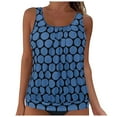 thumbnail image 1 of Gibobby Two Piece Tankini Bathing Suits for Women One Shoulder Swim Top with Bottom Swimsuits(Navy,5XL), 1 of 7