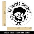 thumbnail image 2 of Tu Puedes Hacerlo Spanish You Can Do It Happy Boy Smile Teacher Stamp Self-Inking Rubber Stamp for Stamping Ink Stamper Crafting Planners - 1/2 Inch Mini - Dry Pad (No Ink), 2 of 7