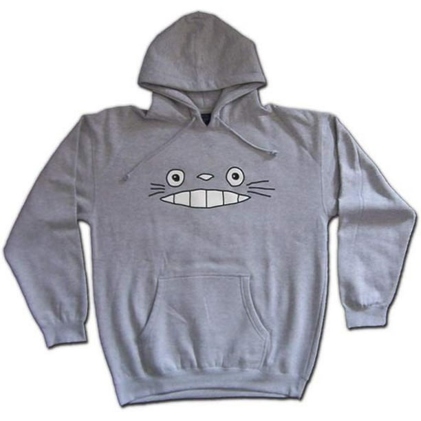 totoro cheshire anime parody grey adult hoodie sweatshirt