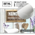 thumbnail image 2 of Farmhouse Bathroom Wall Art Decor Rustic Purple Lavender and Butterfly Bathroom Pictures Canvas Print Framed Artwork Country Bathroom Decor Wall Art Soak Relax Unwind Wall Art for Bathroom 12"x16", 2 of 6