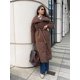thumbnail image 2 of Parka larga y holgada de algodón con cinturón, Abrigo acolchado de manga larga con cuello de pie, cálido e informal, novedad de invierno, 2024, 2 of 5