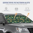 thumbnail image 4 of Windshield Sun Shade, Striped Cute Lizard Gecko Plant Foldable Car Sun Shade Windshield For Front, 2 Pieces, 4 of 4