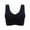 Black, variant on Plus Size Air Permeable Cooling Summer Sport Yoga Wireless Bra on Clearance