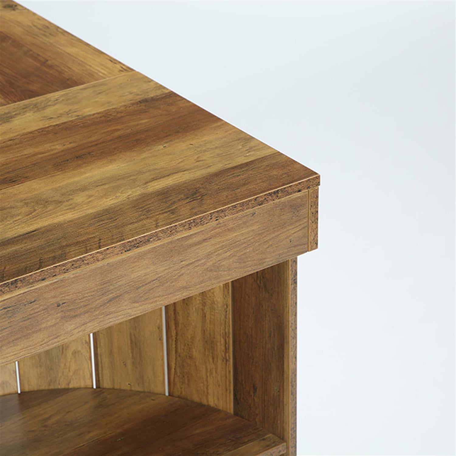 Demi Bonn 63" Dining Table, Wood Dinner Table Kitchen Table For 4-6 People, Large Rectangular Dinner Table for Dining Room, Home Office, Living Room Furniture, Brown