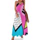 thumbnail image 1 of Vestido sin mangas con estampado de cuadrícula inspirado en Ana Bolena, el musical Six, vestidos de noche elegantes para mujer Vestidos de mujer, 1 of 7