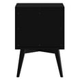 thumbnail image 3 of Alpine Furniture Flynn Mid Century Modern Table de Nuit à 2 Tiroirs, Noir, 3 of 8