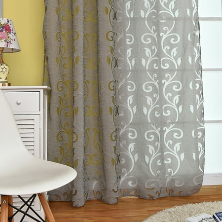 39 98 Inches Polyester Semi Blackout Grommet Top Window Curtain