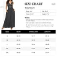 thumbnail image 4 of Asklazy Women Sleeveless Deep V Neck Loose Plain Long Maxi Casual Dress,Mother's Day,M,F Black Polka Dot, 4 of 12