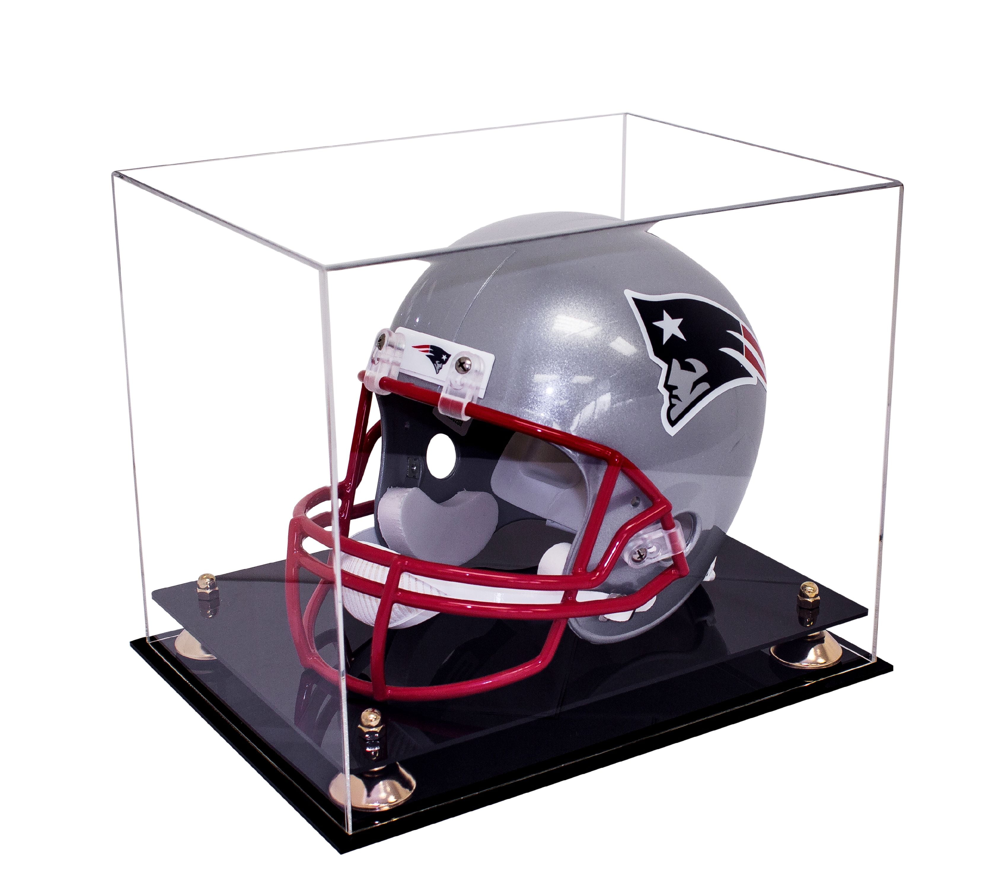 Football Display Rack Case Rubber Protection,Metal Finish for Helmets & Clothes 