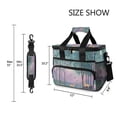 thumbnail image 3 of FORMRS Insulated Cooler Bag 24 Cans Capacity Soft Leakproof Lunch Box with Side Pockets, Purple Forest Scene, 3 of 7