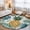 Gold, variant on Gold Pineapple Washable Round Area Rug 3 ft, Monstera Leaves Tropical Botanical Summer Soft Non Slip Rugs Stain Repellent Indoor Felt Carpet for Living Dining Room Bedroom Home Office