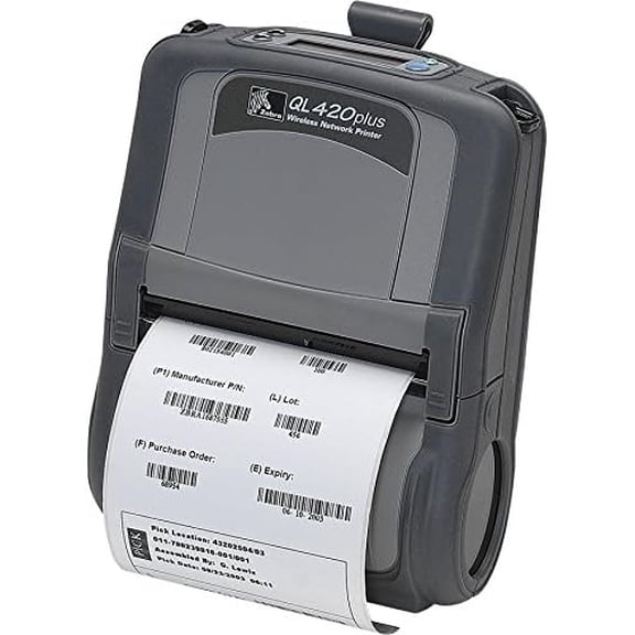 Restored Zebra QL420 Plus Mobile Printer 4.09" Direct Thermal, 203 dpi, USB, Bluetooth, 8MB Flash, 16MB RAM, P/N: Q4C-LUMCV001-00 (Refurbished)