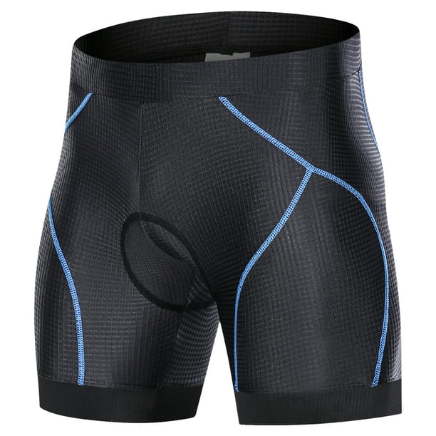 Men Bike Padded Shorts with -Slip Leg Grips Cycling 3D Padded Underwear  Padding Riding Shorts Biking Underwear Shorts 