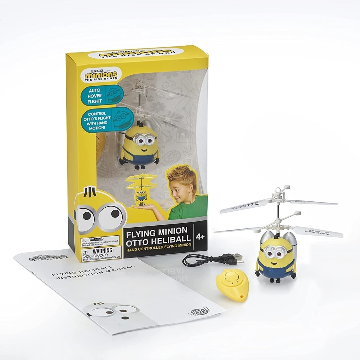 ミニオンズ アクションフィギュア フライングミニオン フィギュア ヘリコプター Minions Rise Of Gru Flying Otto Heliball Jetpack Auto Hover