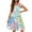 #A22-Mint Green, variant on Girls Summer Dress Kids Casual Tie Shoulder Sleeveless Girls Cami Dresses Hawaiian Palm Tree Square Neck Sundresses Swing Beach Dresses with Pockets 8-9 Years ,White