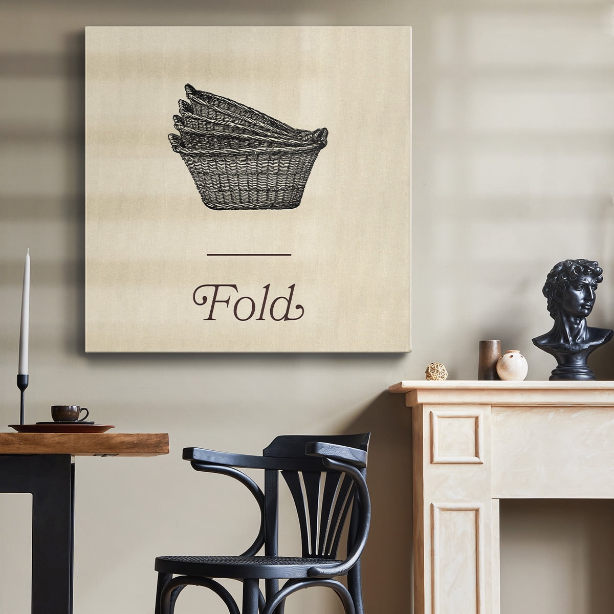 Wexford Home Laundry Sign IV-Premium Gallery Wrapped Canvas, 32" x 32" - Ready to Hang