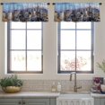 thumbnail image 4 of LALILO Kitchen Curtain Valance Cactus Watercolor Art Baby Rod Pocket Window Curtain 52"x 18" Set of 2, 4 of 7