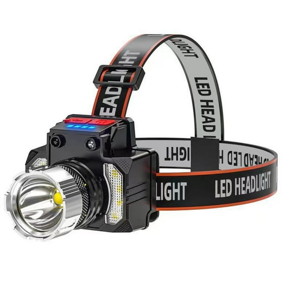 Hmsavn Rechargeable Headlamps, Bright LED Headlamp Flashlight, 500 230° Wide Beam & Spotlight, Sensor Mode, Head Lamp With Clips For , Camping, Running, Electronics