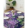 thumbnail image 3 of Purple Green Flowers Suqare Tablecloth - 54 x 54 Inch, Watercolor Vintage Botanical Waterproof & StainResistant Tablecloth, Washable Oil-proof Table Cover for Dining/Party/Wedding/Camping/Buffet, 3 of 9