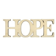 Hello Hobby 7" Wood Word, Hope